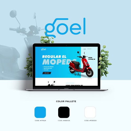 Design brand new website for a long-term electric scooter rental start-up in Norway Design by MercClass