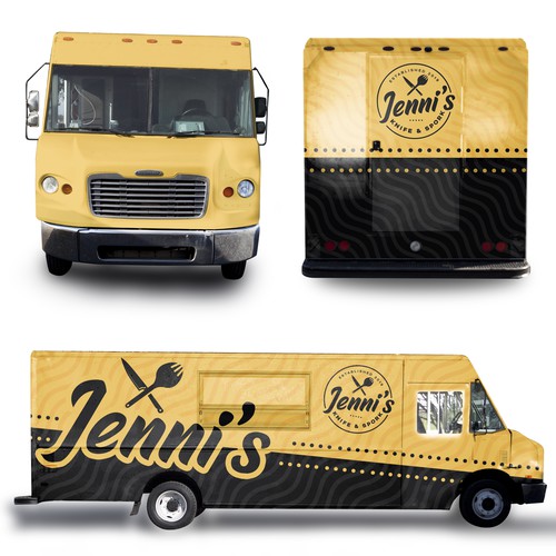 Create a food truck wrap for the spork & knife charcoal grill, concursos de  Rotulación de auto, camión o camioneta