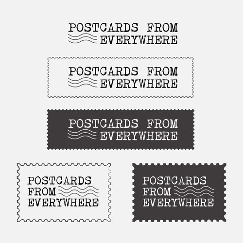 Postcards from Everywhere Logo Design by Taslima Karim