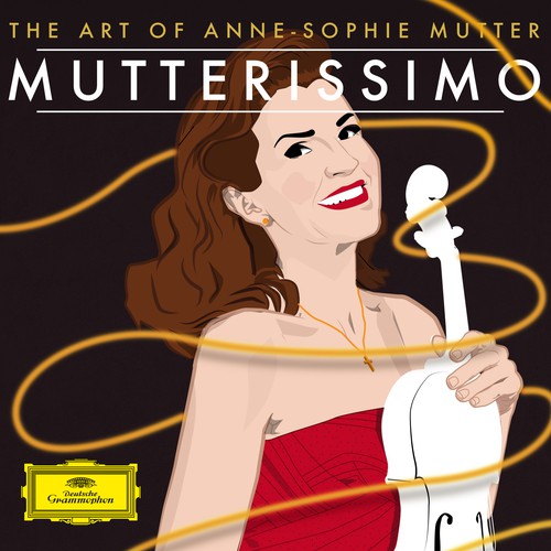 Illustrate the cover for Anne Sophie Mutter’s new album Ontwerp door Guido_Astolfi
