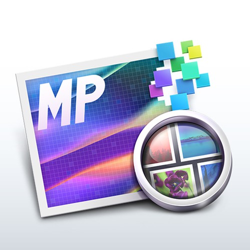 Create a Mac Desktop App Icon for Photo Mosaics app Icon or button