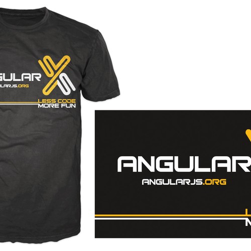 AngularJS needs a new t-shirt design Design por appleART™