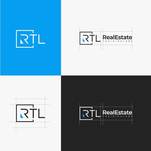 Simple Text Based Logo for Advertising Agency - Easy Examples Design by unreal studio
