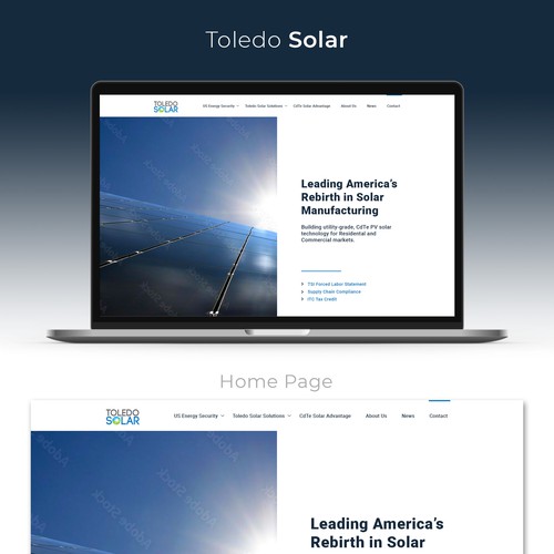 Website Redesign for Solar Panel Manufacturer and Tech Company Design by Vl@daS