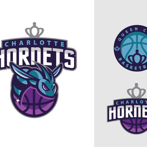 Community Contest: Create a logo for the revamped Charlotte Hornets! Design by Shmart Studio
