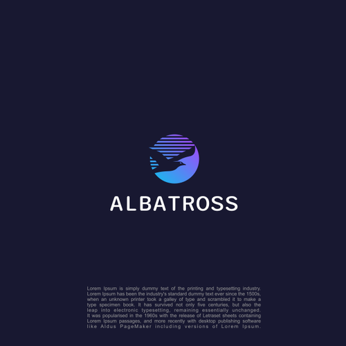 Create a logo for Albatross, a database migration tool. Design by m.alvn™