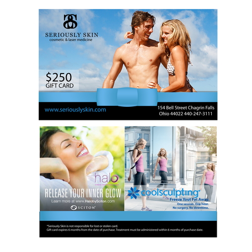 Holiday gift card design for a Cosmetic Medicine practice Design by Noraunik