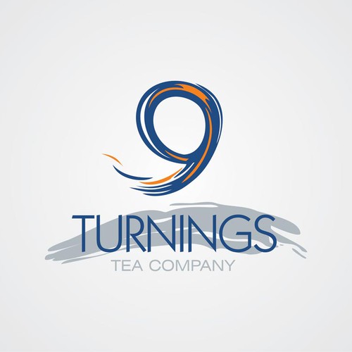 Tea Company logo: The Nine Turnings Tea Company Réalisé par heosemys spinosa