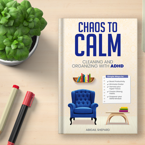 Simple and Empowering book cover for cleaning and organizing Diseño de Knorpics