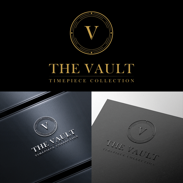 Design by ArtDesignByDina titled "A timeless luxury emblem crafted for The Vault | Timepiece Collection."