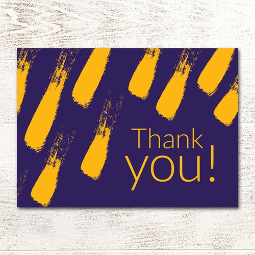 Thank you card design Design by Alexandra G Mocanu