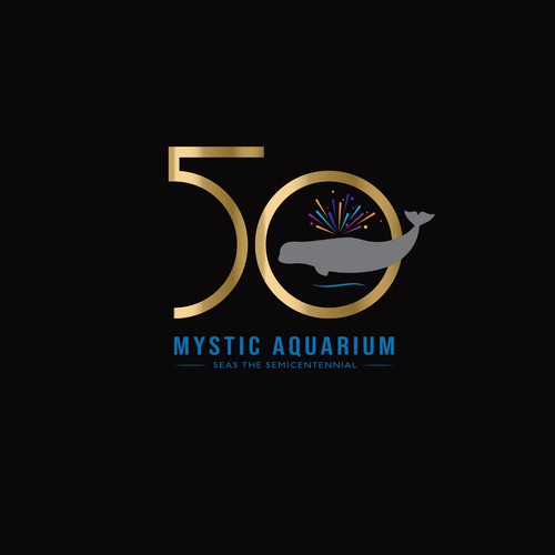 Mystic Aquarium Needs Special logo for 50th Year Anniversary Design by Passionately Curious