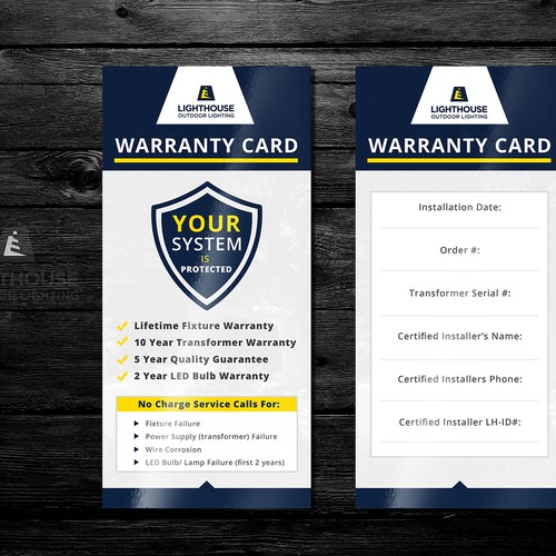 Ultimate warranty card 3.74 x 8.27, Postcard, flyer or print contest