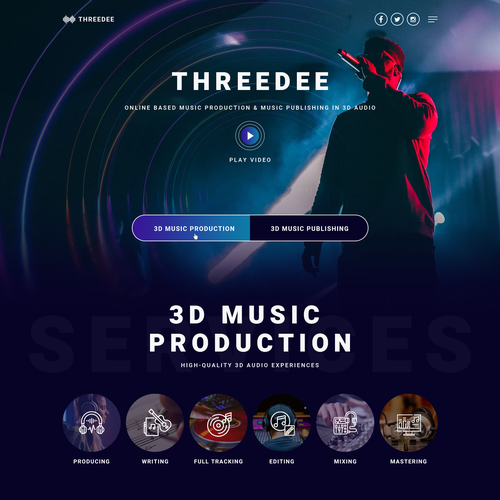 Design Design a website for a music production company... por Obizzy