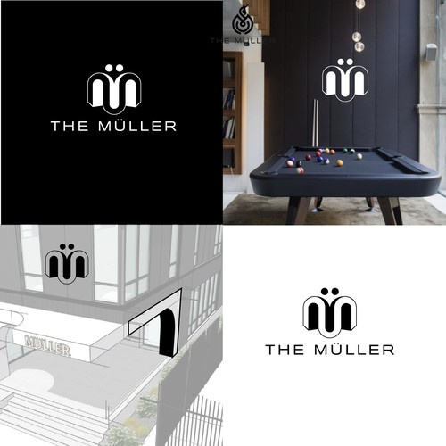 Want a challenge? Use the umlaut  - create a luxury logo for an apt building – The Müller Diseño de S.H Designs