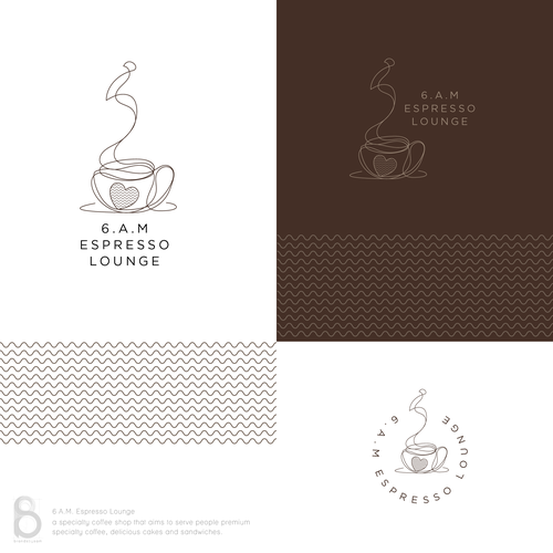 Design an enticing logo for 6 A.M. Espresso Lounge Design by Brands by Sam