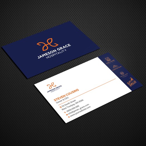 Create a modern and clean business card for a parent company with 4 subsidiaries Design by VIVID_Design.