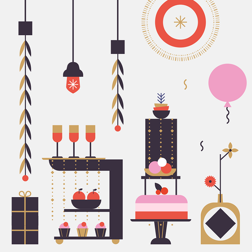 Design vincitore del contest "Party with Eventbrite & 99designs - Wild, creative illustrations for headers!" realizzato da Artrocity