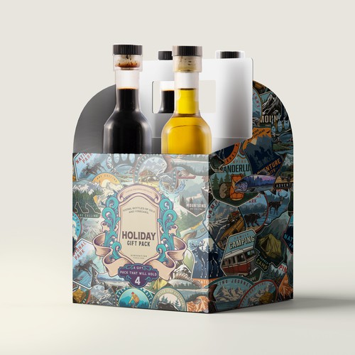 Design for a holiday gift pack-ontwerp door UVW699