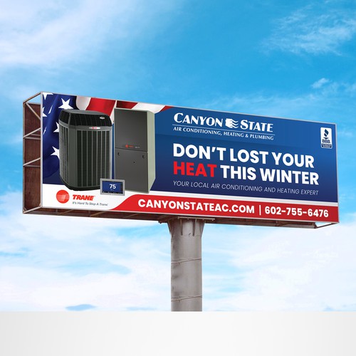 Design An Eye-Catching Billboard For An HVAC Company Design réalisé par RED DOT