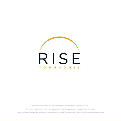 Design modern logo for upscale townhome community. Design by Deni Wibowo