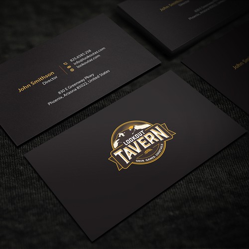 Tavern needs cool business card design from existing logo | Business ...