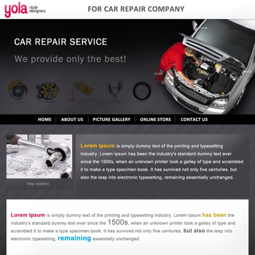 1-3 Page Website Template Design von nic_alones