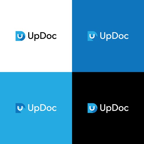 Design the logo for UpDoc, the world's first AI doctor Design by Orbit Design Bureau