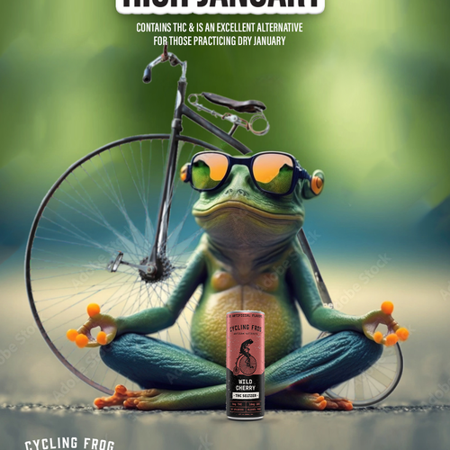 Create a 'Dry January meets High January' poster.  Have Fun, Be Creative, Open to all suggestions. Design von karundesigns