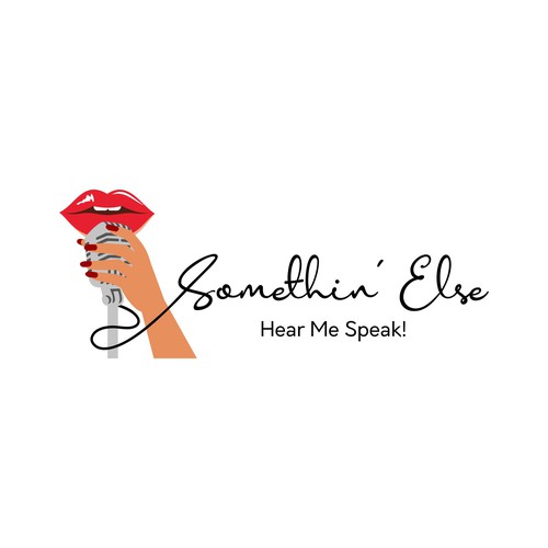 Hear Me Speak! Logo for a Spoken Word Artist named “Somethin’ Else” Réalisé par Boston™