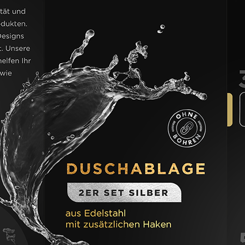 We need product packaging for our shower shelf Design by Air_designs