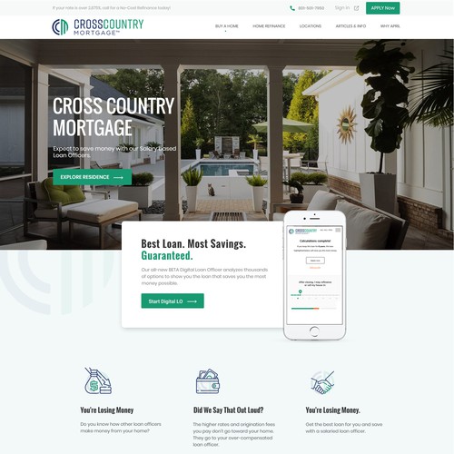 Mortgage website that is Clean, Modern, and Visually Appealing Design by Genieart