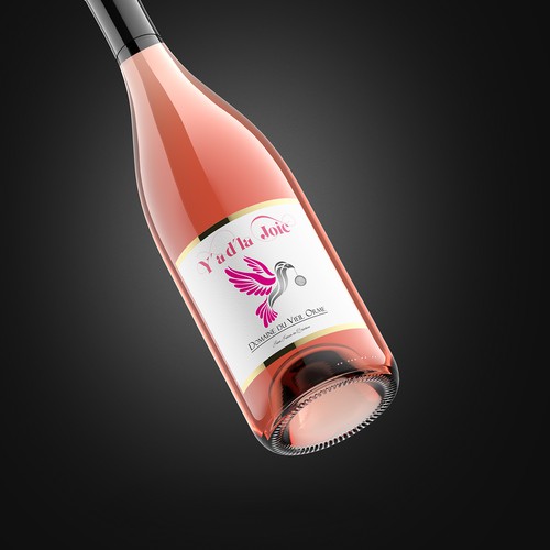 Fruity Dry Rosé Wine Design by Shark1@