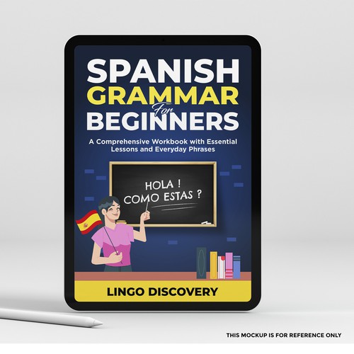 Design di Sophisticated Spanish Grammar for Beginners Cover di Shreya007⭐️