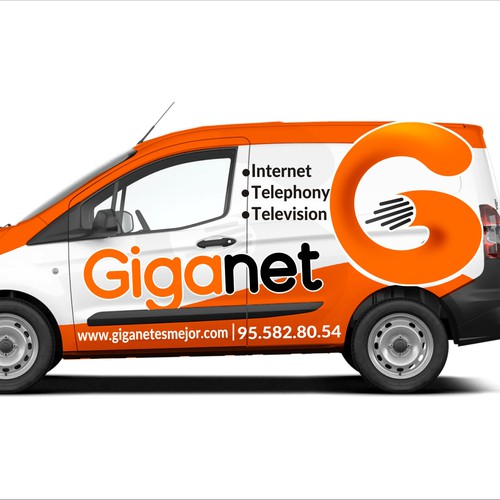 Rotulación de auto, camión o camioneta propuesta en el concurso por T i f a n y' s