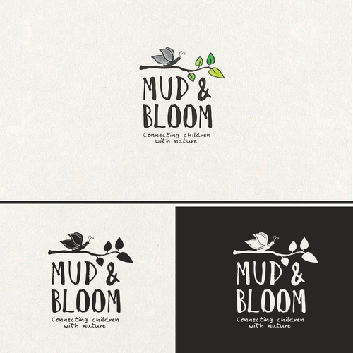 Design a fun, ethical and wholesome looking logo for Mud & Bloom Design by ImagineLena