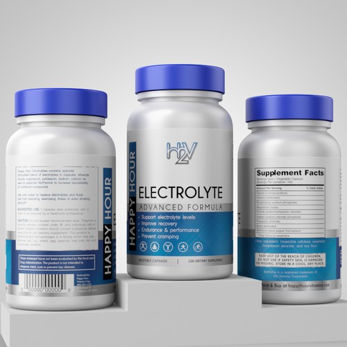 Electrolyte supplement label Design by Pice Wilf