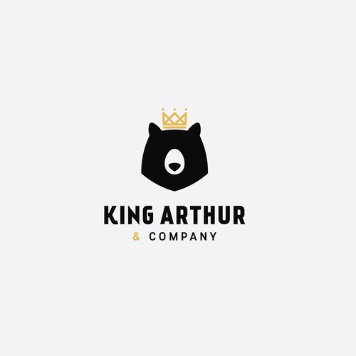 Need an iconic bear logo for King Arthur & Company. Design by axan