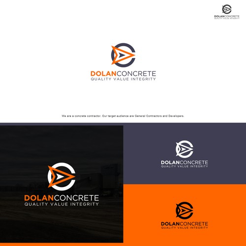 Dolan Concrete Logo Design by Brainify