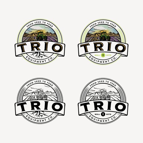 Design an agricultural logo for Trio Equipment Company Design by CBT