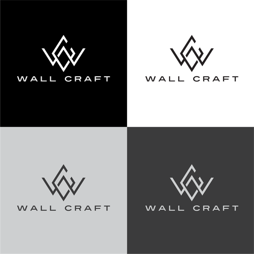 Clean modern geometric inspired logo for luxury wall decor Design by JELOVE