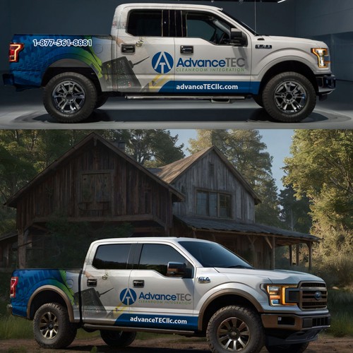 Design a Cutting-Edge, Classy Truck Wrap for AdvanceTEC – Highlighting Innovative Technology Design by yafie.fathia