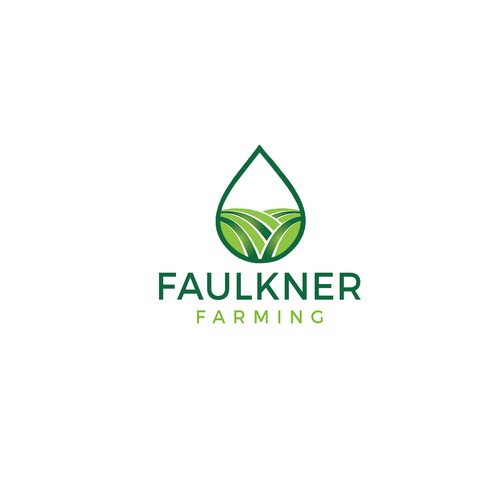 Sustainable & Regenerative Farming Logo and design work "Faulkner Farming" Design by Deep Concept™️