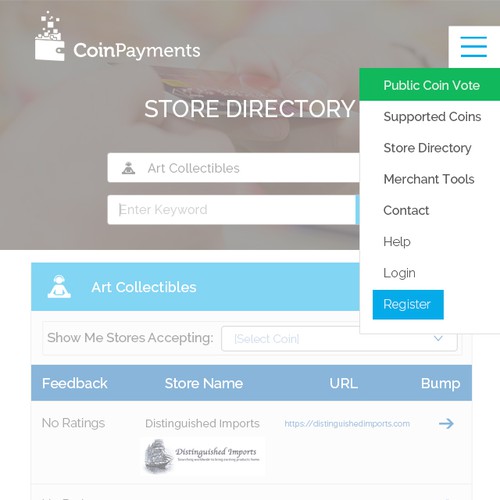Coinpayments.net Bootstrap 3-Compatible Deisgn Contest Design by KashiArts