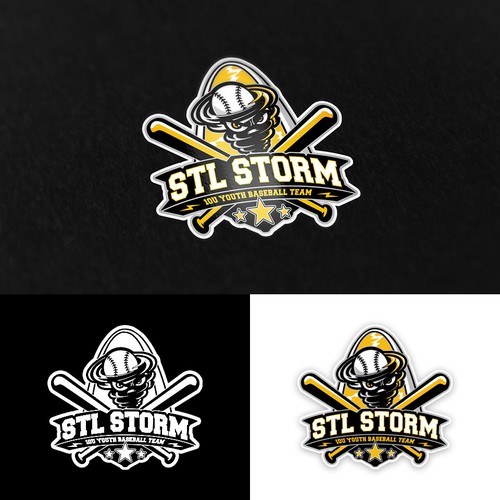 Youth Baseball Logo - STL Storm Diseño de Eko Pratama - eptm99