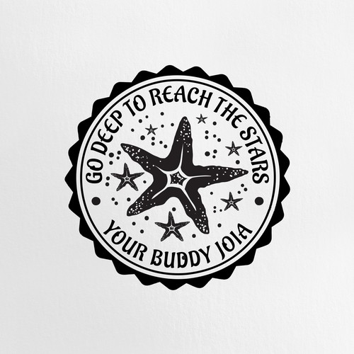 Scuba Diving Stamp Design by Design Republik