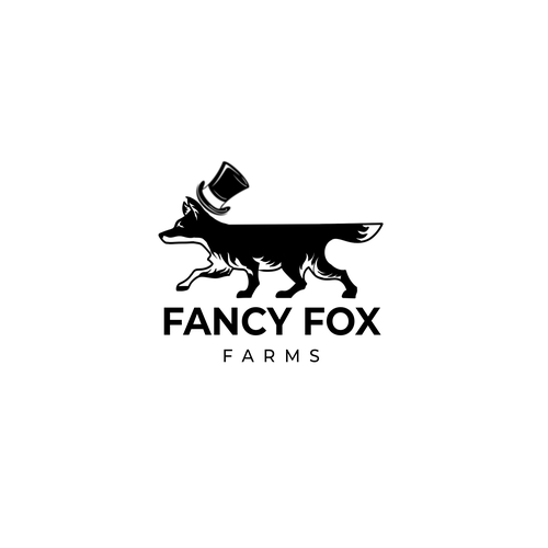 The fancy fox who runs around our farm wants to be our new logo! Ontwerp door odio