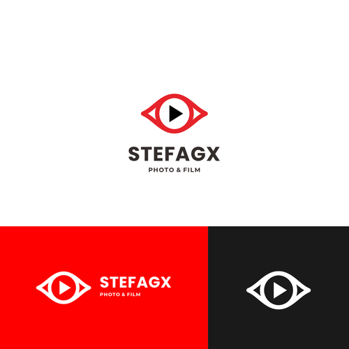 Photographer and filmmaker logo in modern style. Company is restructured and gets a new name Design by Ranks Project