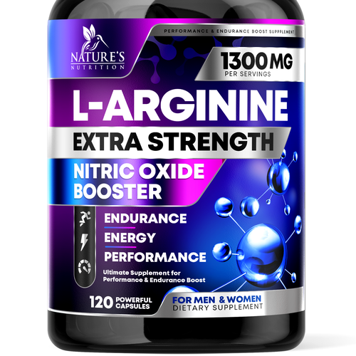 Powerful L-Arginine Capsules Design Needed for Nature's Nutrition Design by rembrandtjurin