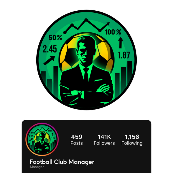 Logo for Instagram profile of Football Coach
